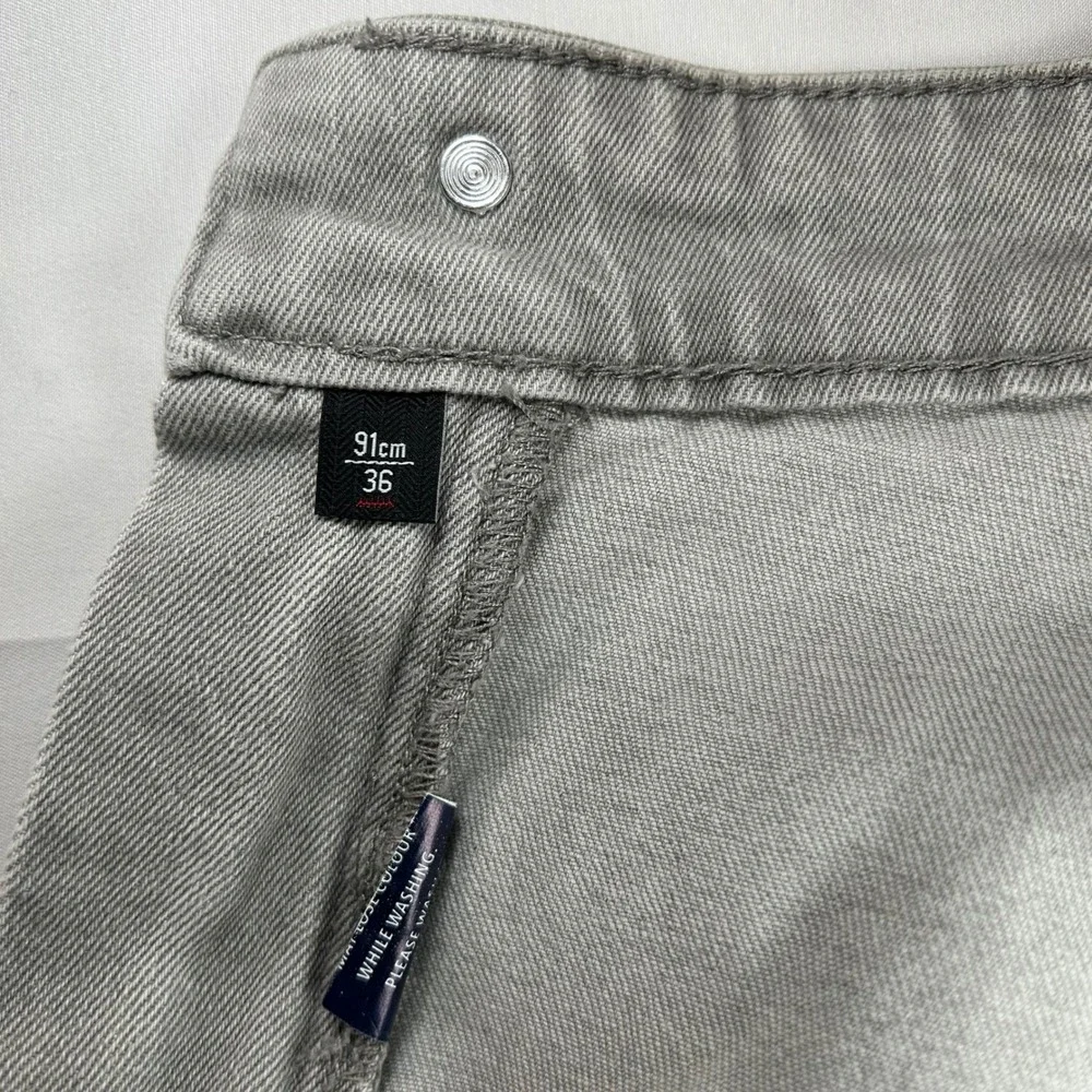 John Players‎ Skinny Jeans Mens 36 Light Grey Stretch Denim
